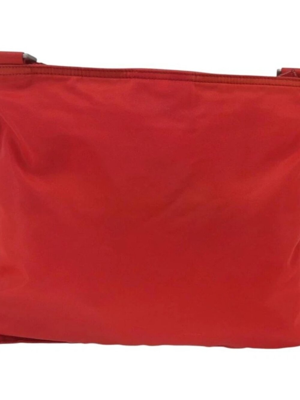 PRADA Shoulder Bag Nylon Red Silver Auth - Picture 3 of 16